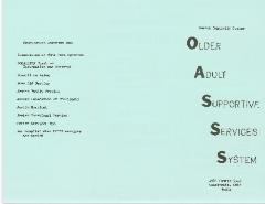 Older Adult Supportive Services System - Brochure