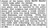  Cincinnati Enquirer, &quot;Rabbi&#039;s Trunk Revealed the Fact that He Had Much Money in the Bank,&quot; article 4/15/1910
