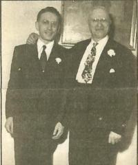 Photograph of Ernst Kahn and his Father, Moritz Kahn at the Wedding of Ernst Kahn