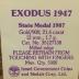 Medal Commemorating the 40th Anniversary of the Immigration Ship Exodus and its Treatment by the British