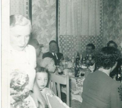 Picture of Rabbi Eliezer Silver at the 1954 Birthday Party of Rivka Goldberg and Abe Alper in Cincinnati, Ohio