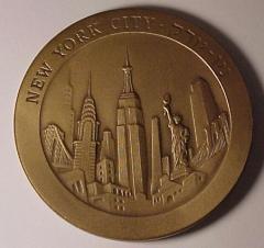 New York City & Tel Aviv Yaffo (Jaffa) Medal
