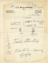 Letter from I. T. Harris Enterprises Regarding Cemetery Care at the Kneseth Israel Congregation Cemetery (Cincinnati, Ohio) - 1960