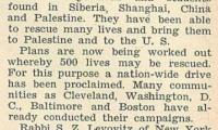 Article Regarding Vaad Hahatzala Campaign to Open in Pittsburgh from the Jewish Criterion (Pittsburgh, PA) - May 28, 1943