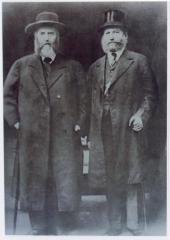 Rabbi Eliezer Silver with the  Previous Lubavitcher Rebbe R. Yosef Yitzchak Schneersohn