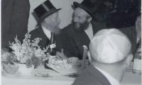 Rabbi Eliezer Silver at an Unidentified Wedding