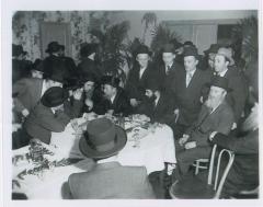 Rabbi Eliezer Silver Seated at an Unidentified Wedding