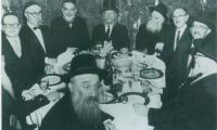 Rabbi Eliezer Silver with other Rabbanim at the Agudas HaRabonim Conference