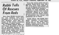 Article Regarding 250,000 Jews Having Been Saved by the VAAD Hatzalah as of 1951