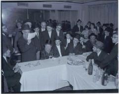 Rabbi Eliezer Silver Seated at an Unidentified Wedding while an Unidentified Rabbi Reads the Kesubah (Marriage Contract).