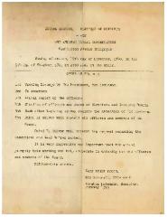 Agenda for Kneseth Israel Congregation (Cincinnati, Ohio) 1940 Annual Meeting 
