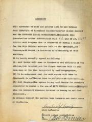 Contract Hiring Cantor Jack Lefkowitz to Serve as Cantor for the Kneseth Israel Congregation (Cincinnati, Ohio) for the High Holiday Services in 1939 / 5699