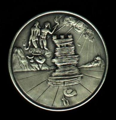 Tribe of Simeon - Salvador Dali 1973 25th Anniversary of Israel Silver Medal