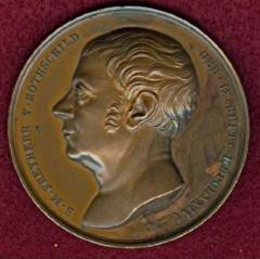 Salomon Mayer von Rothschild 70th Birthday Medal from 1844