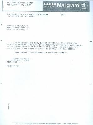 Official White House Celebration of the 30th Anniversary of the Establishment of the State of Israel