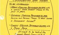 Documents and Pictures Relating to the 1974 10th Anniversary of Congregation B’Nai Tzedek (Cincinnati, Ohio)