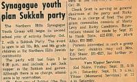 Northern Hills Synagogue Youth Group Plans Sukkah Party 1966 (Cincinnati, OH)