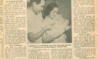 "Parents Name Baby for Beth Israel" - article published in the Newark Evening News