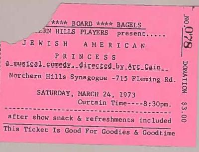 Northern Hills Synagogue Presents ‘Jewish American Princess: A Musical Comedy’ (Cincinnati, OH) 
