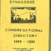 Northern Hills Synagogue Congregation Directory 1989 – 1990 (Cincinnati, OH) 