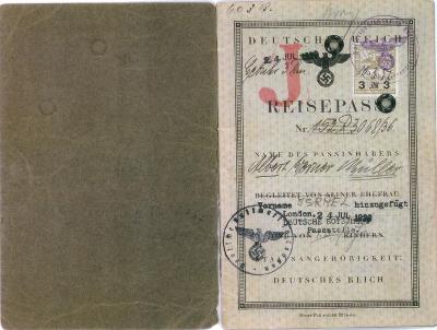 Albert "Al" Miller (Muller) - German passport