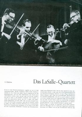 "Das LaSalle - Quartett" - article in German