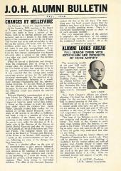 J.O.H. Alumni Bulletin Fall 1940