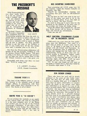 J.O.H. Alumni Bulletin: Homecoming July, 1940 